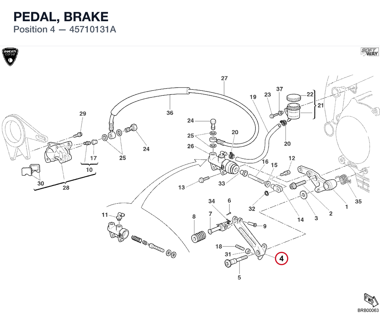 PEDAL, BRAKE