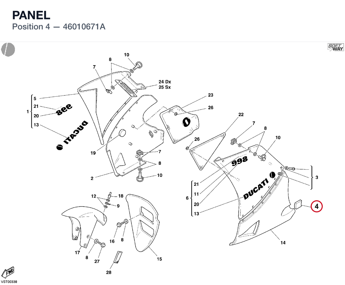 PANEL 46010671A diagram position