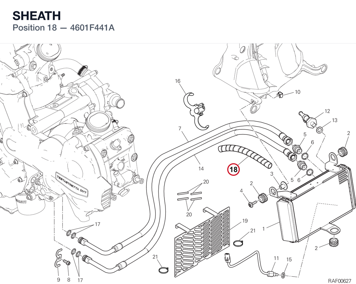 SHEATH 4601F441A diagram position
