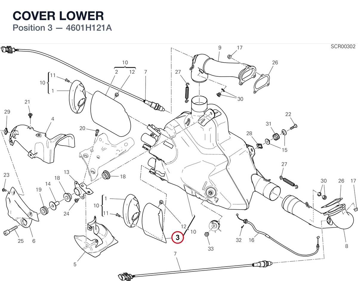 COVER LOWER 4601H121A diagram position