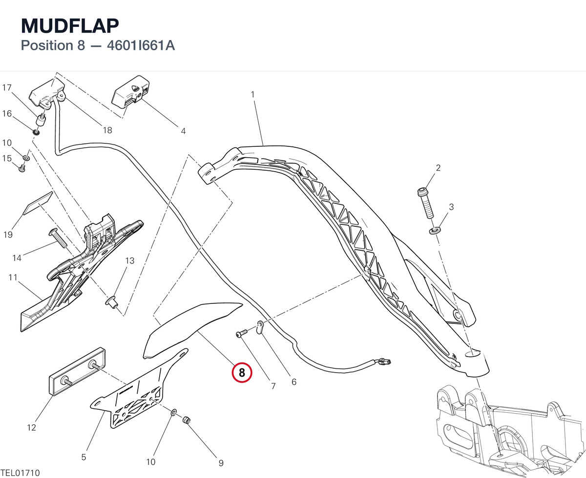MUDFLAP 4601I661A diagram position