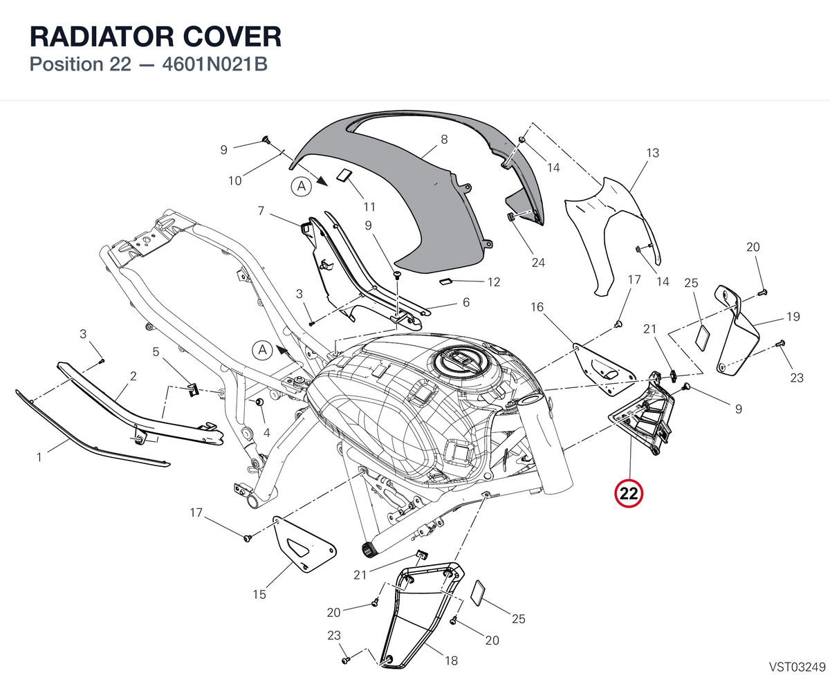 RADIATOR COVER 4601N021B diagram position