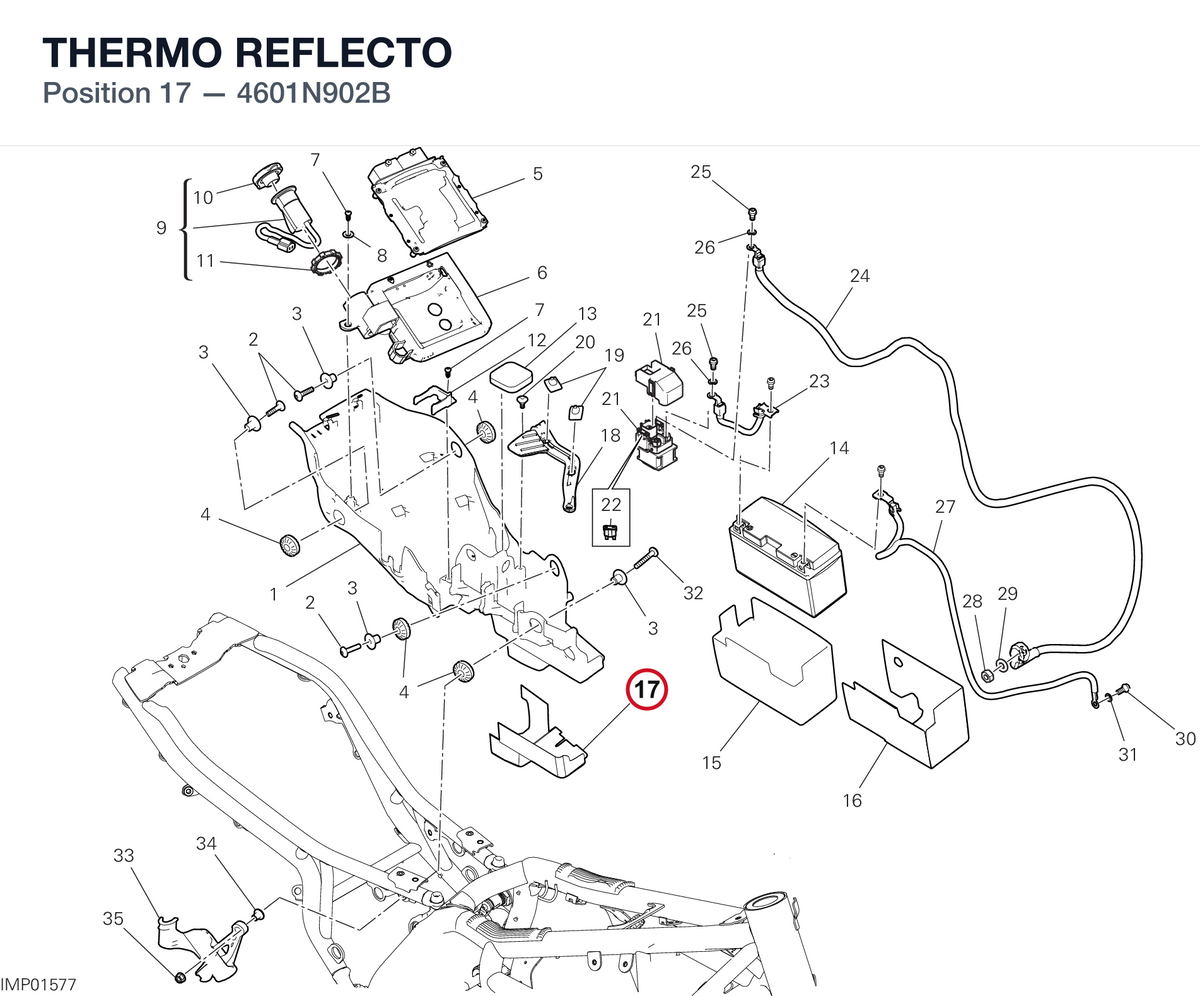 THERMO REFLECTO 4601N902B diagram position