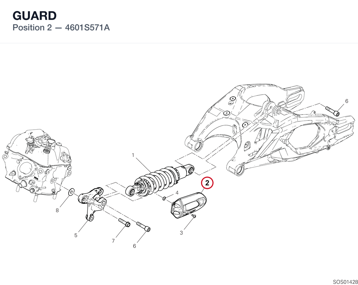 GUARD 4601S571A diagram position