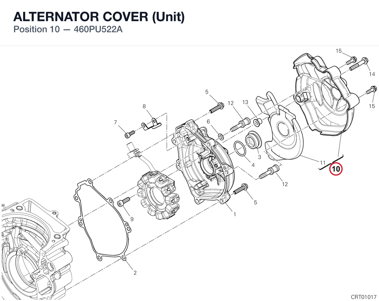 ALTERNATOR COVER (Unit)