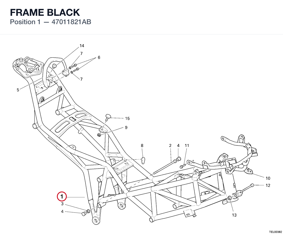FRAME BLACK 47011821AB diagram position