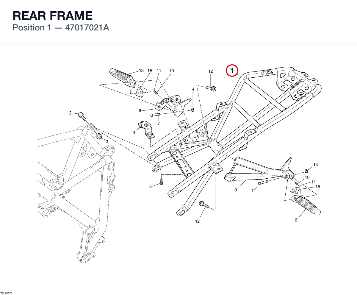 REAR FRAME 47017021A diagram position