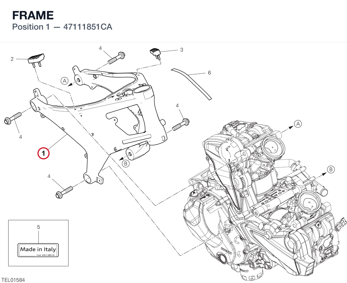 FRAME 47111851CA diagram position