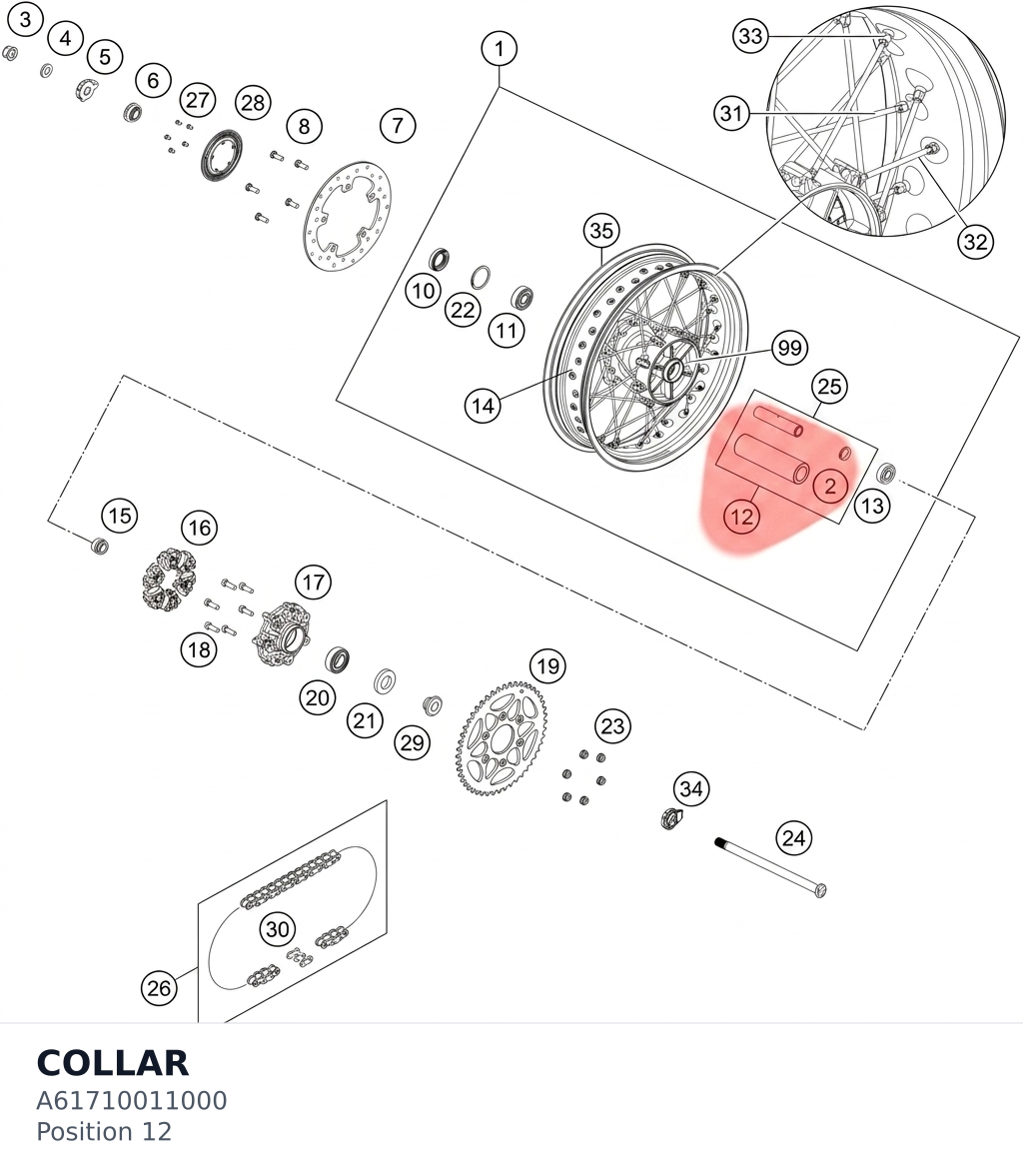 Diagram preview: COLLAR (A61710011000)