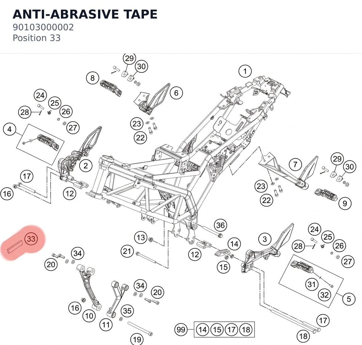 Diagram preview: ANTI-ABRASIVE TAPE (90103000002)