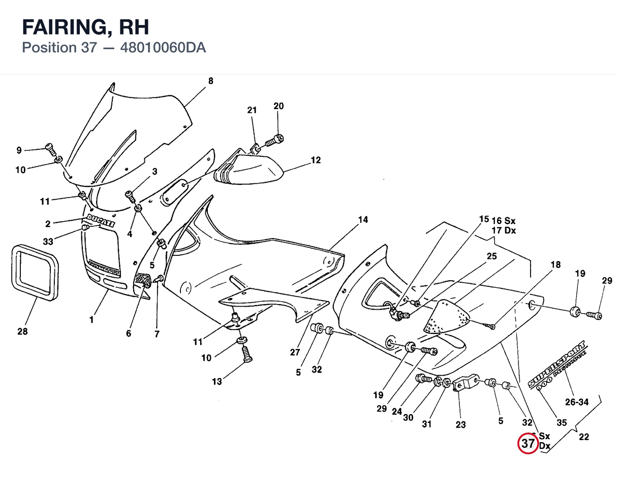 FAIRING, RH