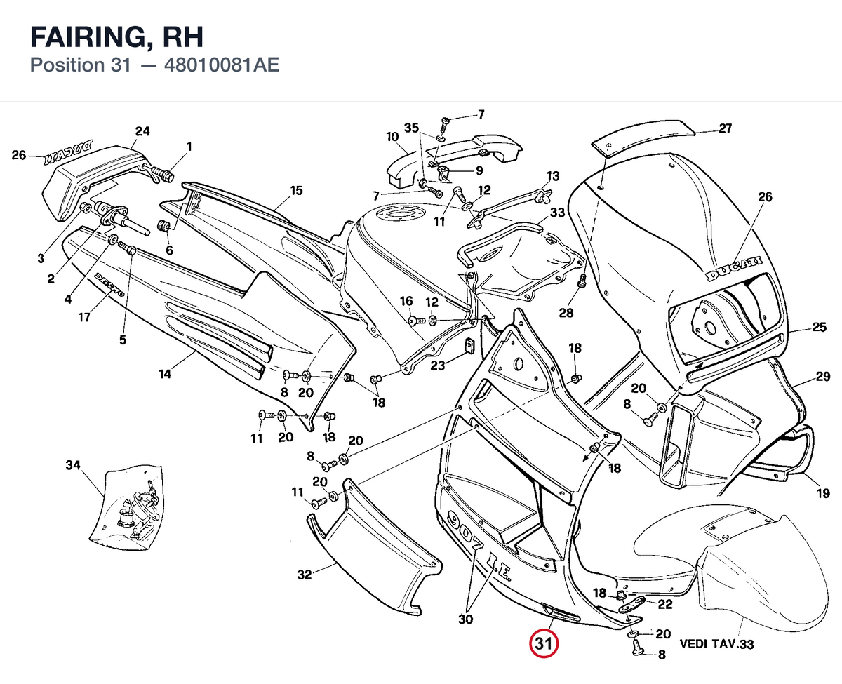 FAIRING, RH