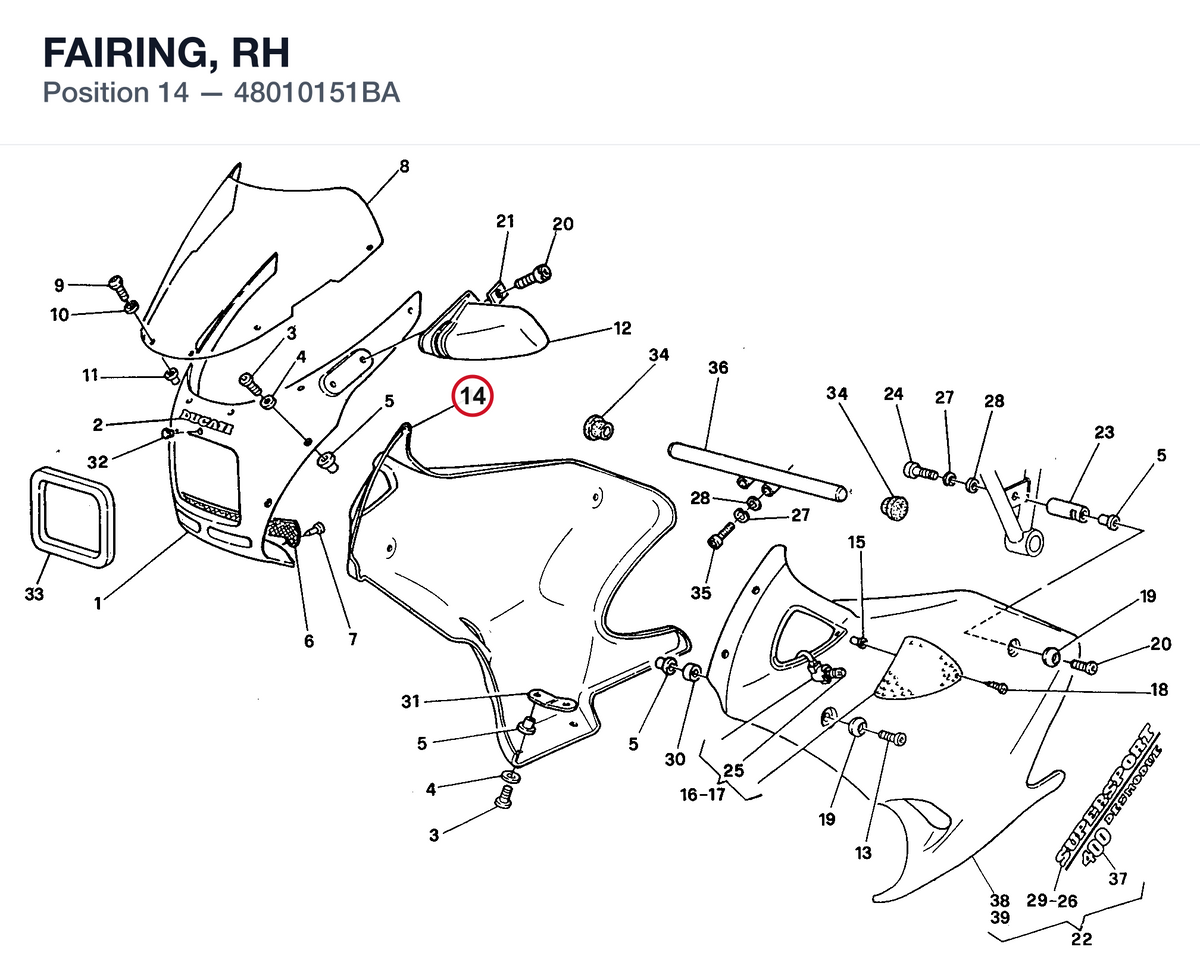 FAIRING, RH