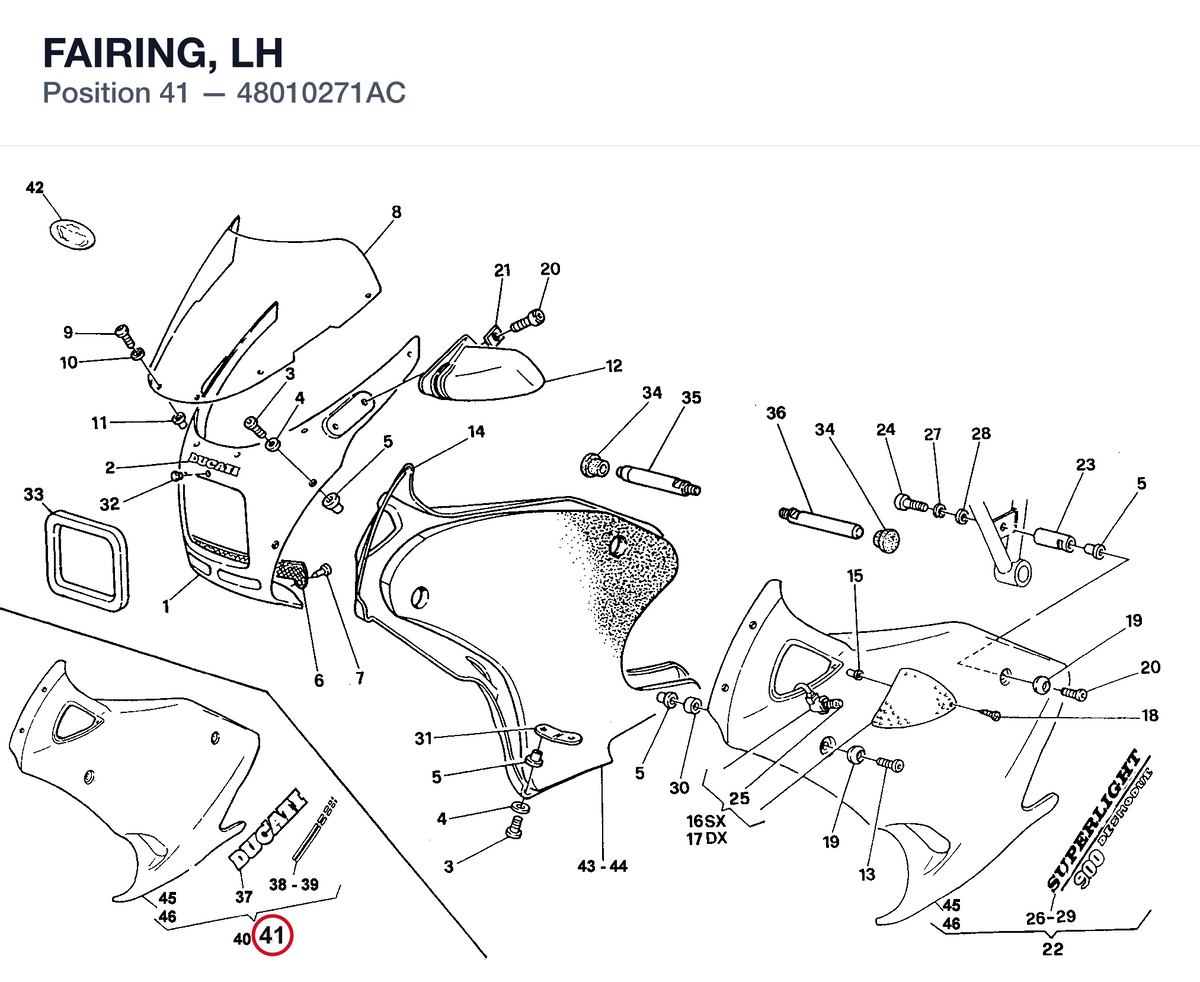FAIRING, LH