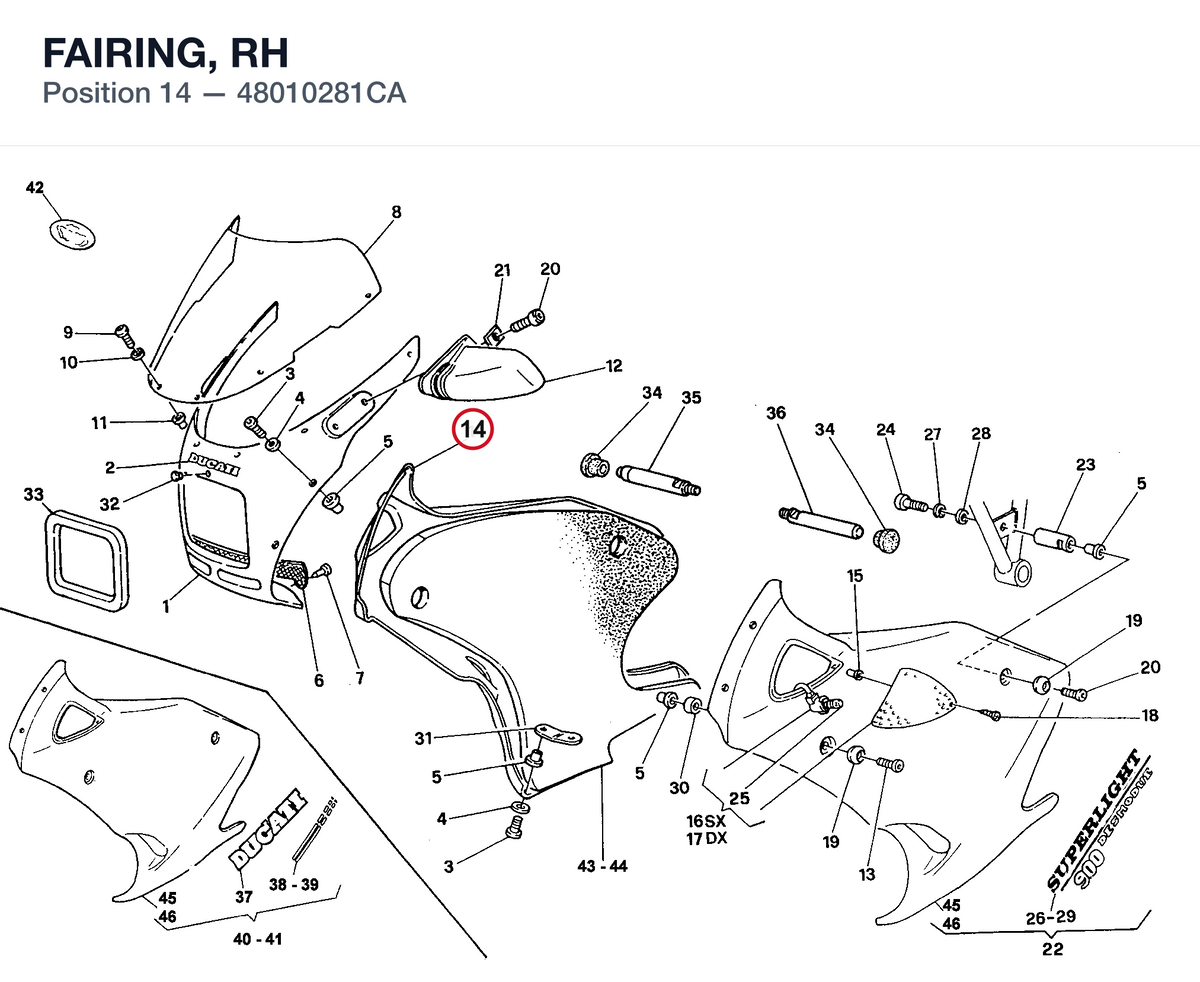 FAIRING, RH