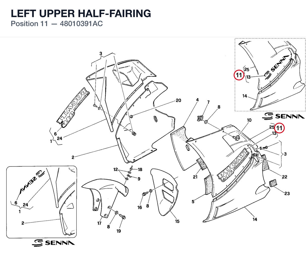LEFT UPPER HALF-FAIRING