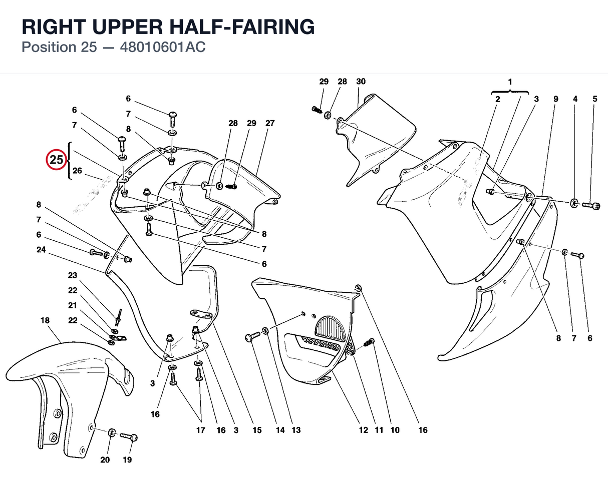RIGHT UPPER HALF-FAIRING