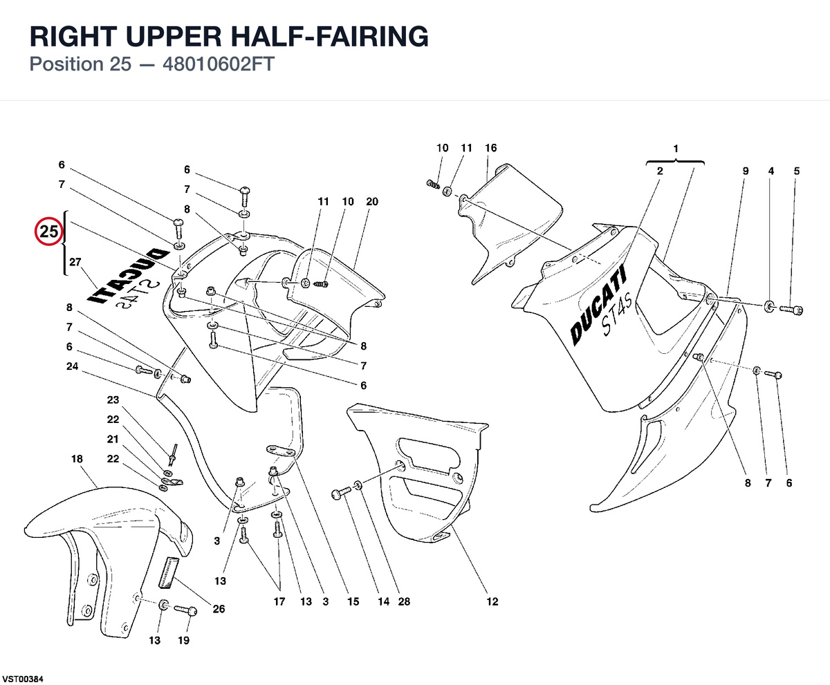 RIGHT UPPER HALF-FAIRING