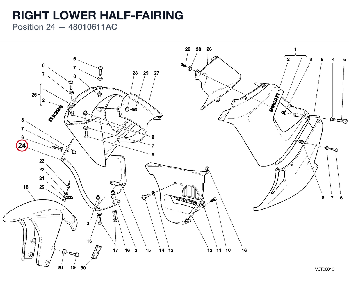 RIGHT LOWER HALF-FAIRING