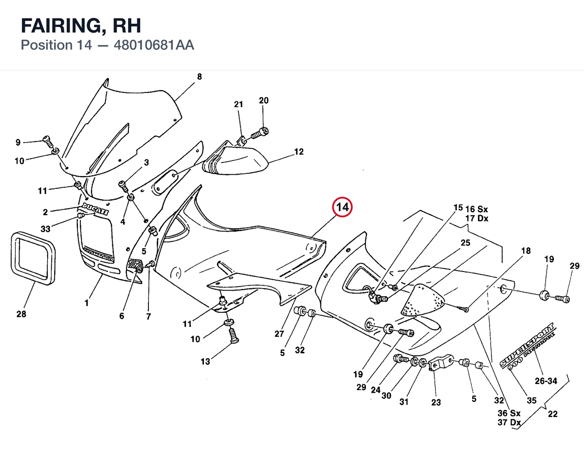 FAIRING, RH