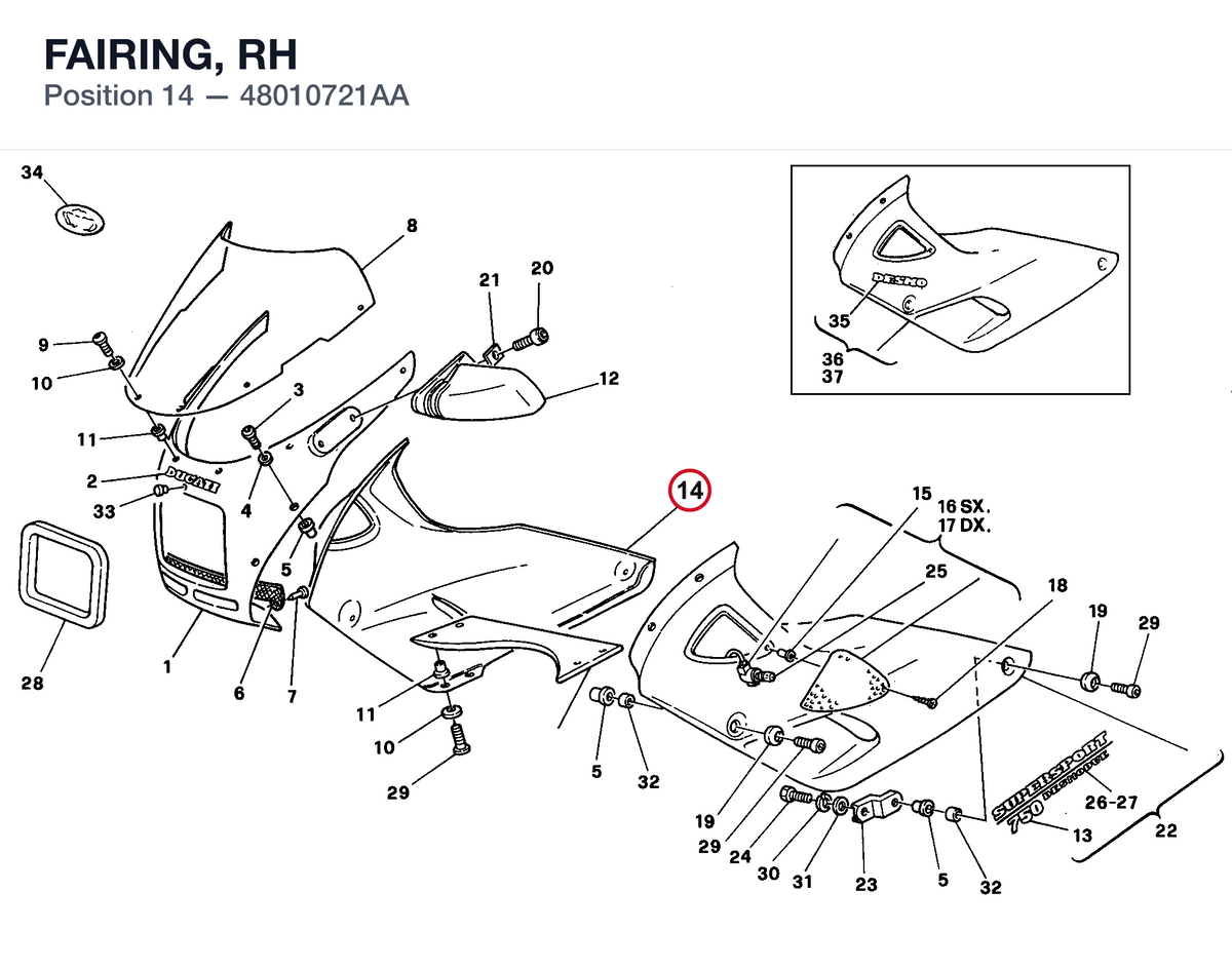 FAIRING, RH