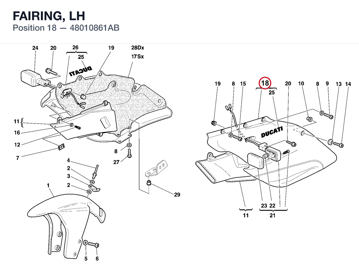 FAIRING, LH