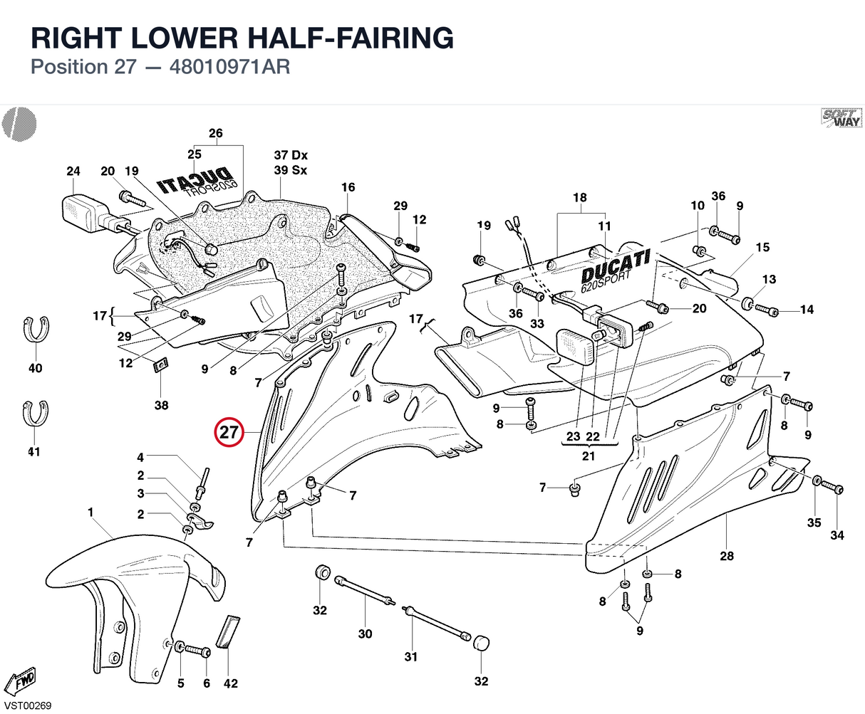 RIGHT LOWER HALF-FAIRING