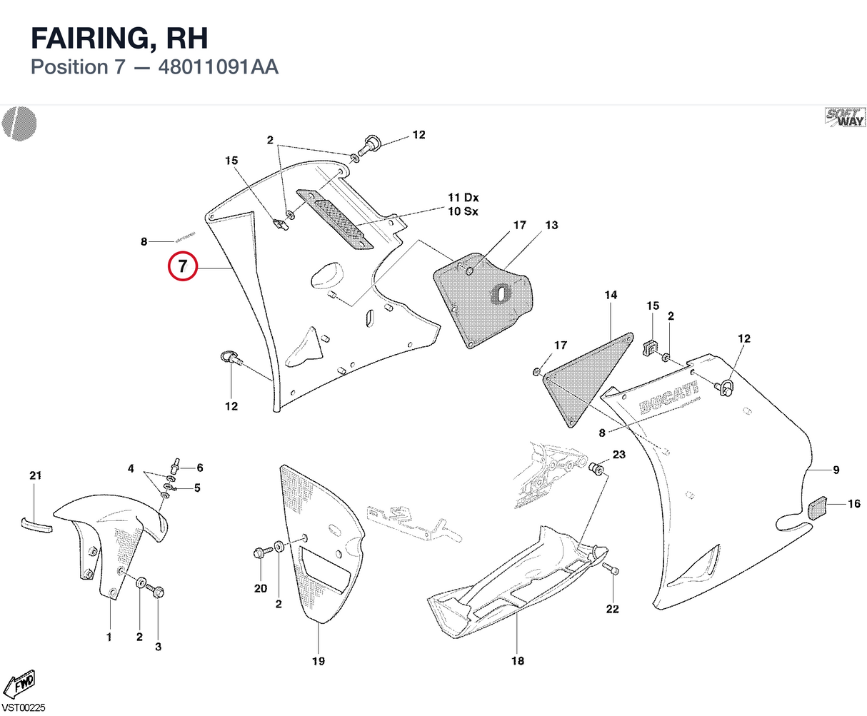 FAIRING, RH