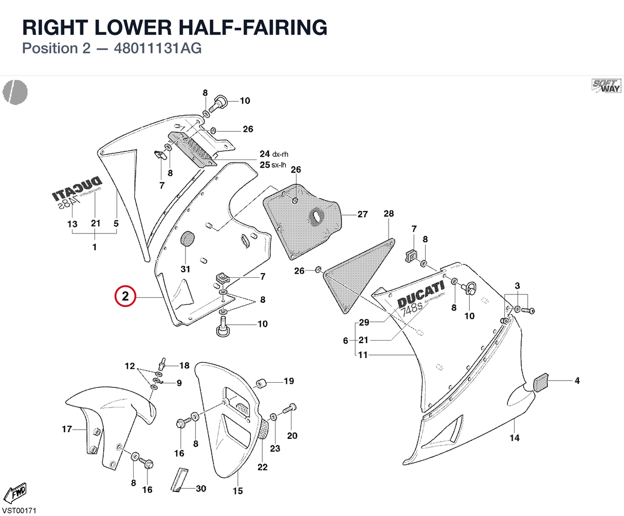 RIGHT LOWER HALF-FAIRING