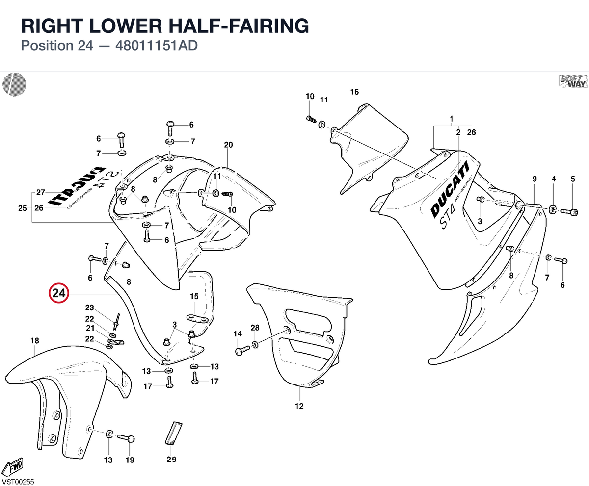 RIGHT LOWER HALF-FAIRING
