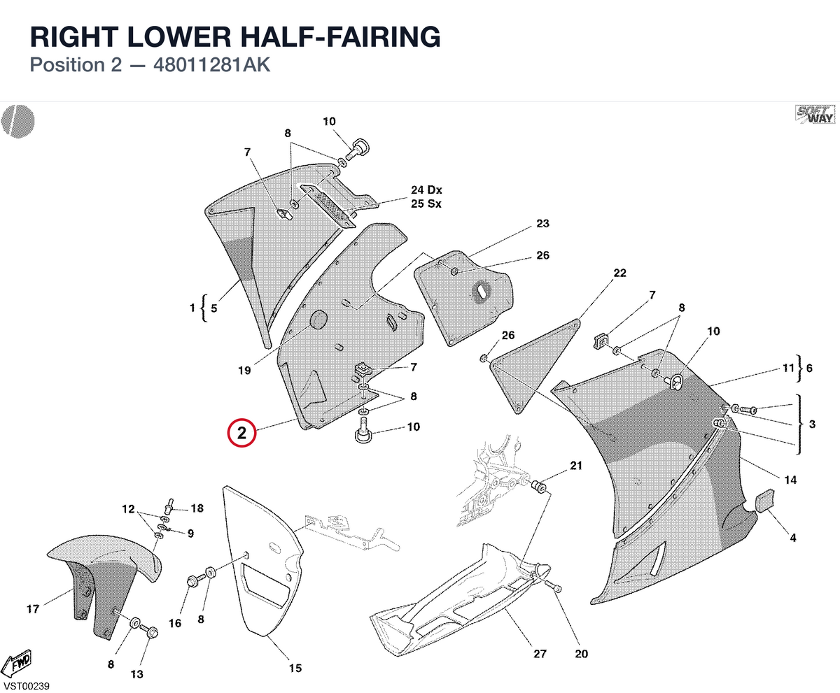 RIGHT LOWER HALF-FAIRING
