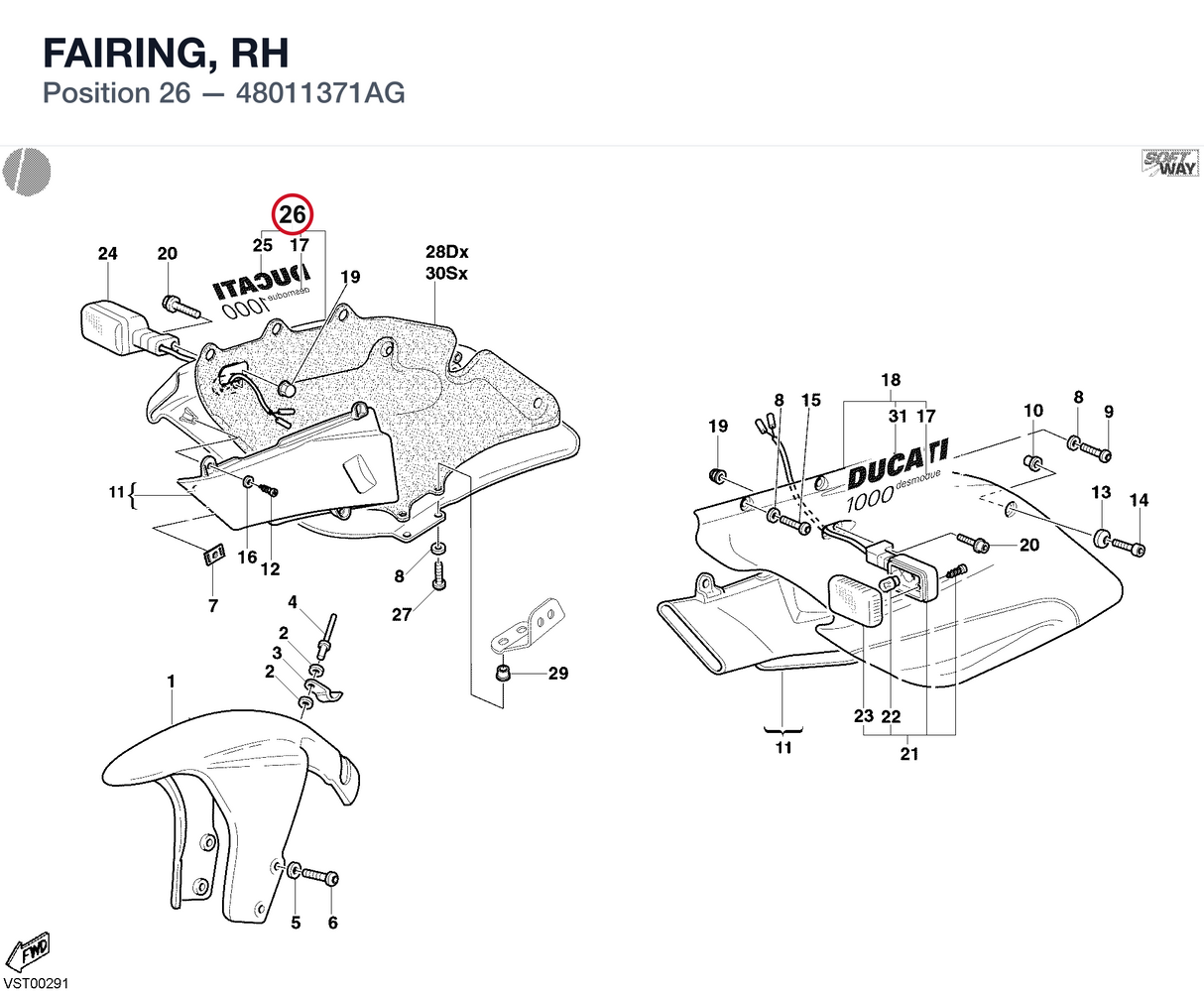 FAIRING, RH