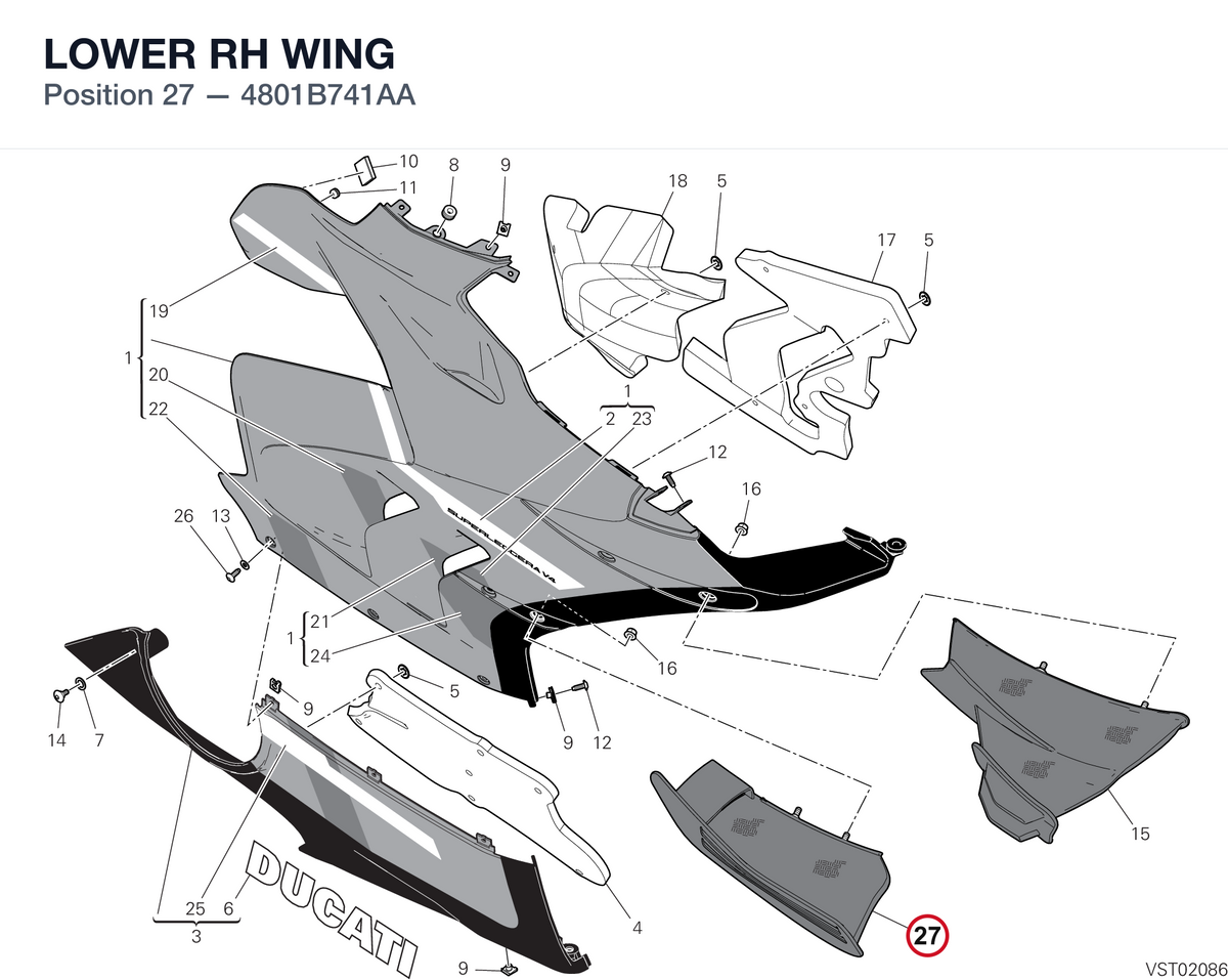 LOWER RH WING 4801B741AA diagram position