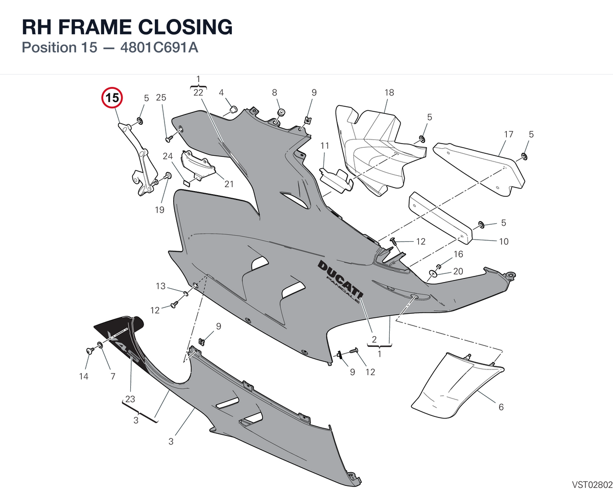 RH FRAME CLOSING 4801C691A diagram position