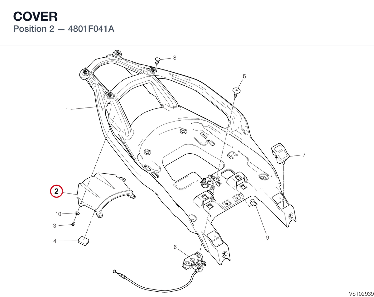 COVER 4801F041A diagram position