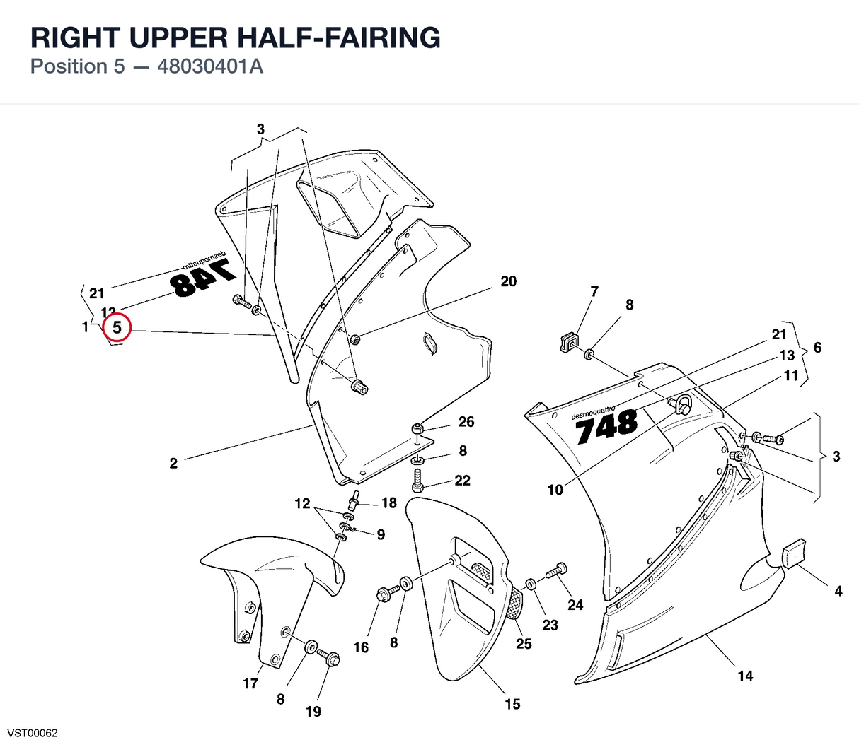 RIGHT UPPER HALF-FAIRING