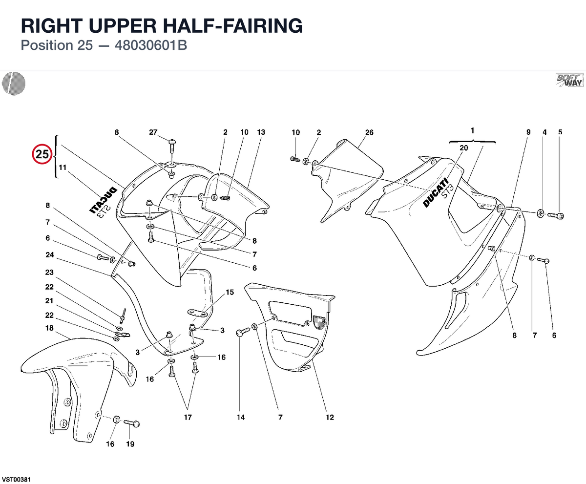 RIGHT UPPER HALF-FAIRING