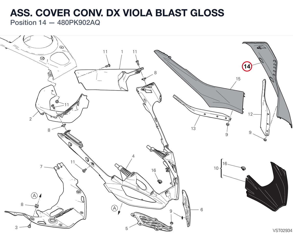 ASS. COVER CONV. DX VIOLA BLAST GLOSS