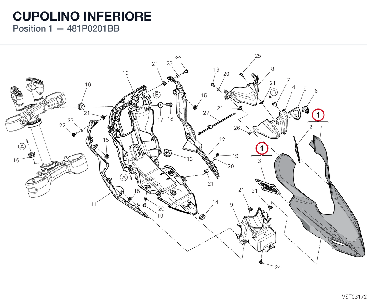 CUPOLINO INFERIORE 481P0201BB diagram position