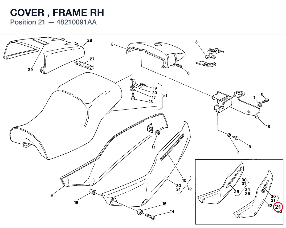 COVER , FRAME RH