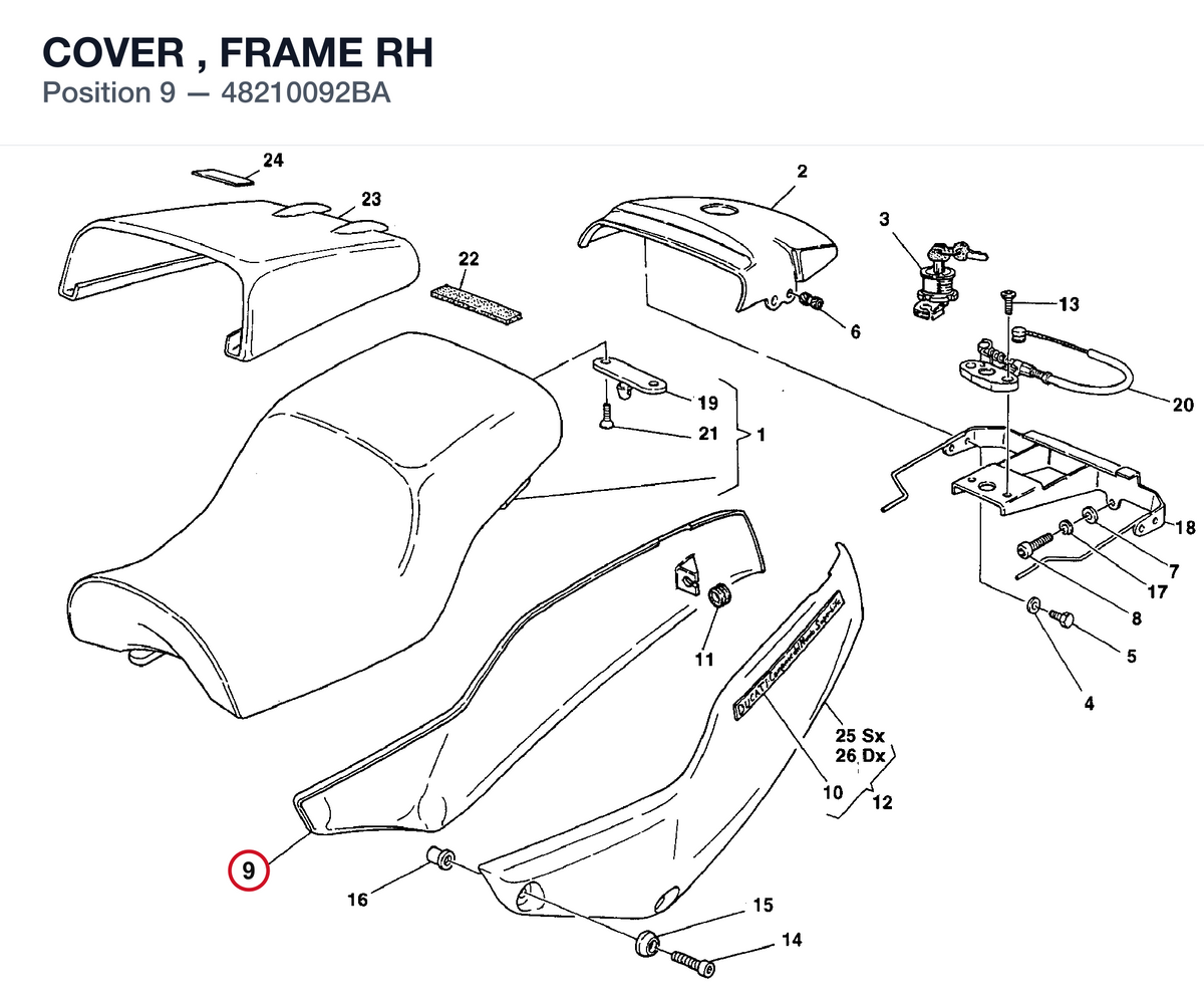 COVER , FRAME RH