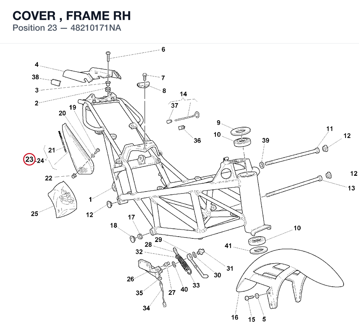COVER , FRAME RH