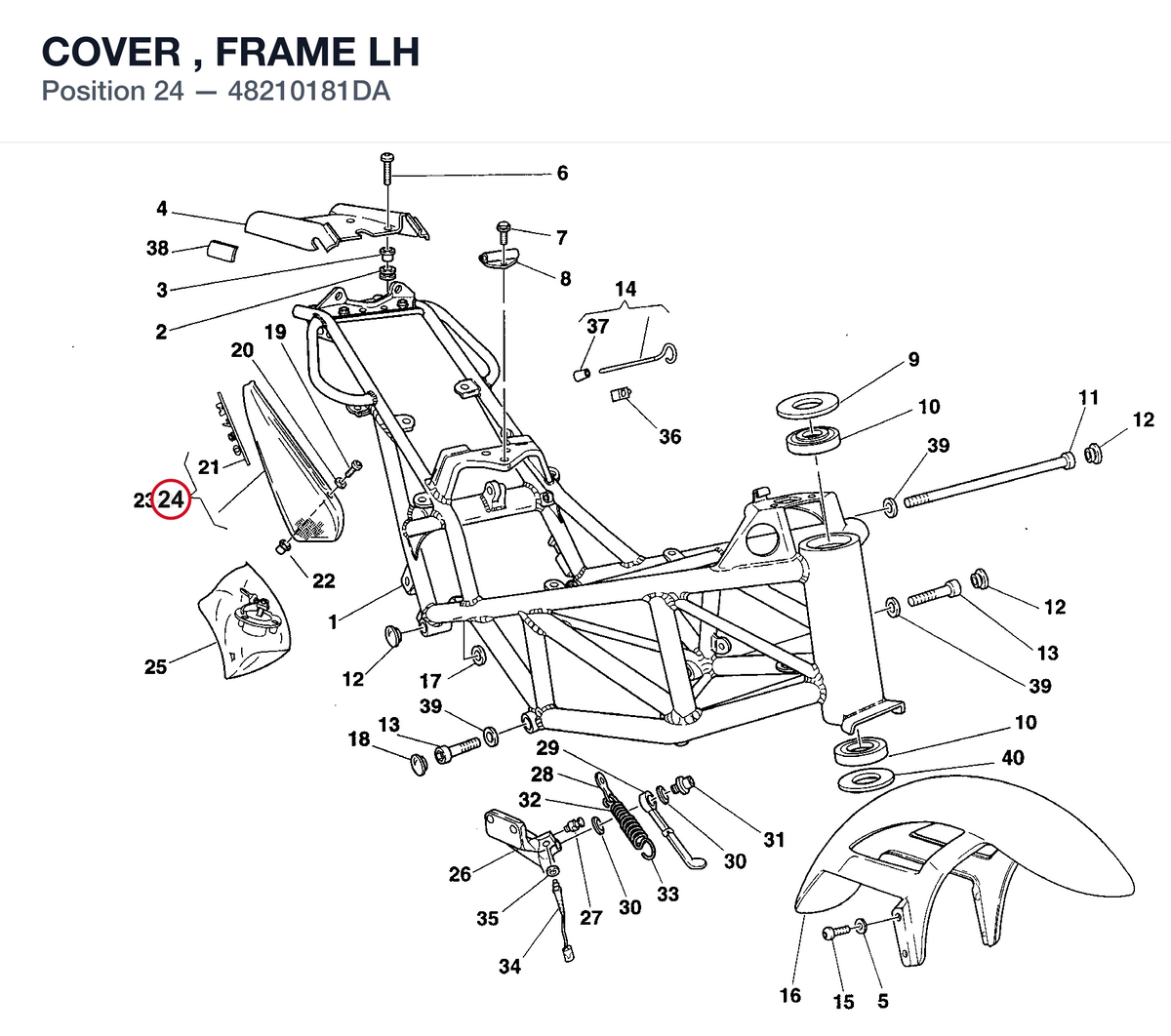 COVER , FRAME LH
