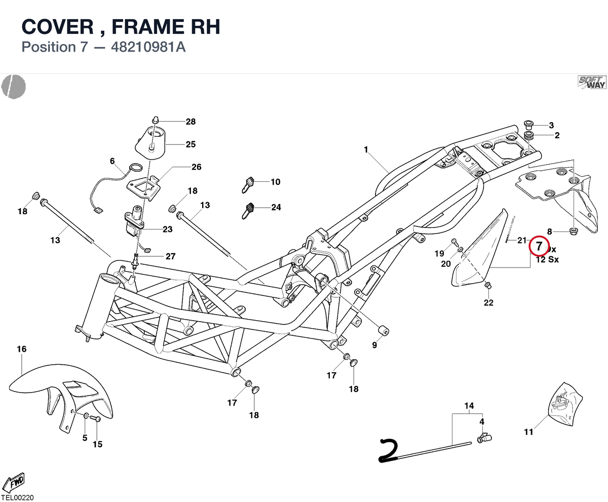 COVER , FRAME RH