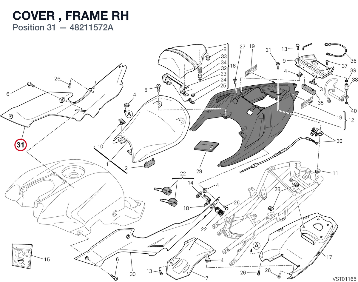 COVER , FRAME RH 48211572A diagram position