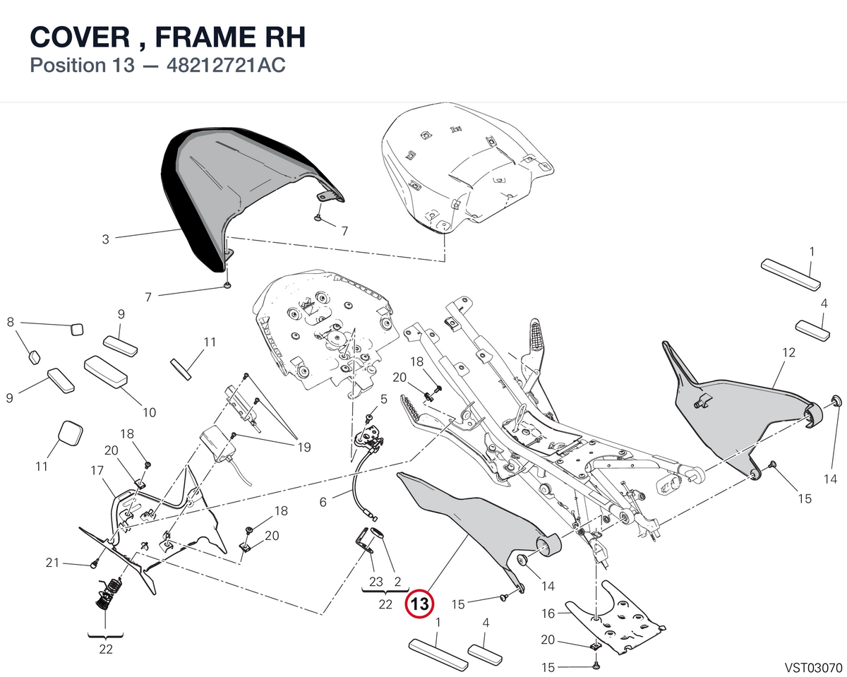 COVER , FRAME RH 48212721AC diagram position