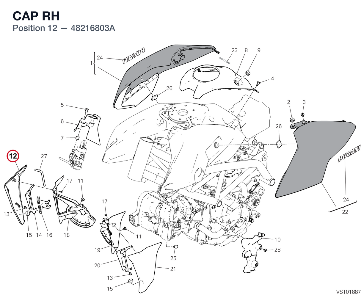 CAP RH 48216803A diagram position