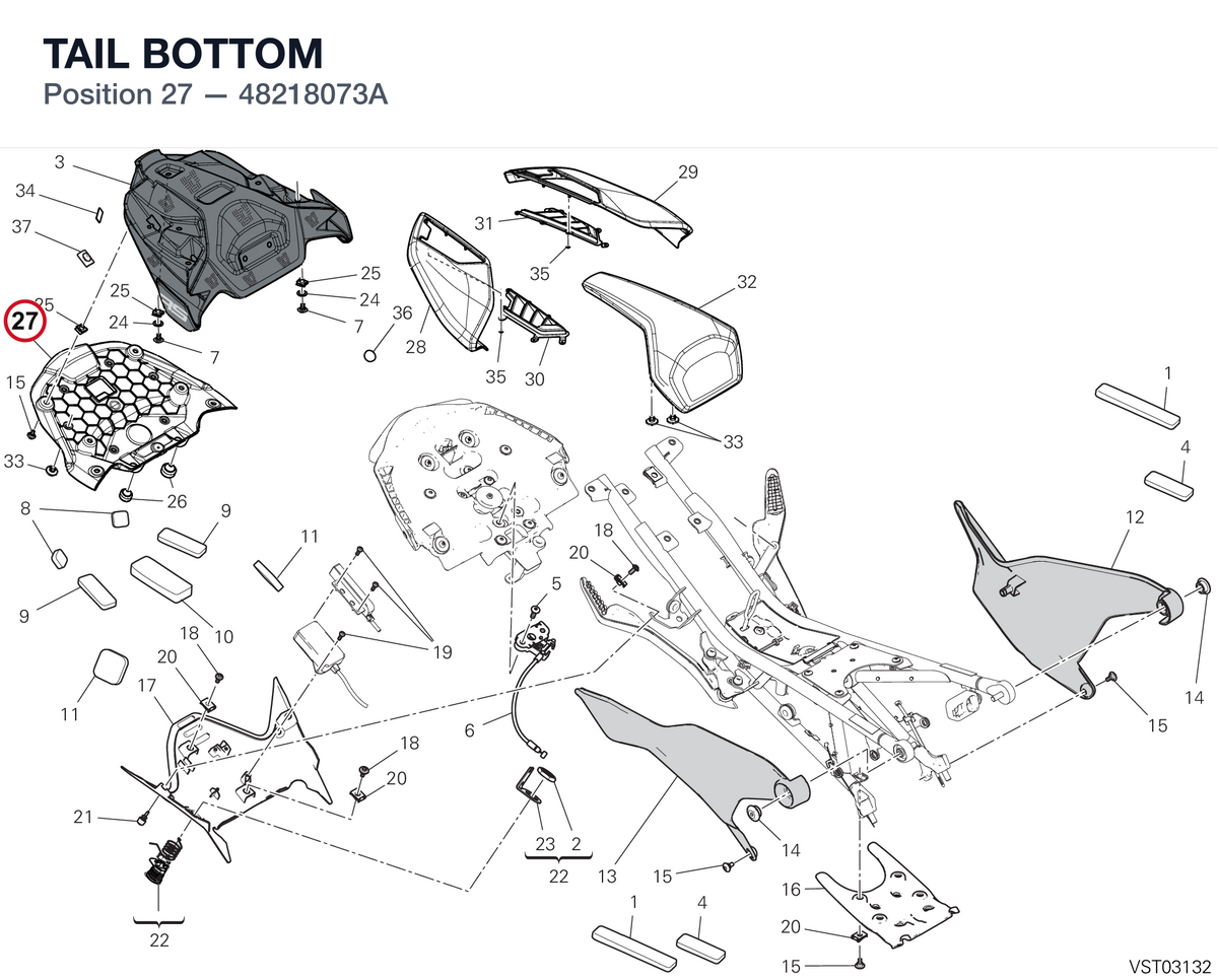 TAIL BOTTOM 48218073A diagram position