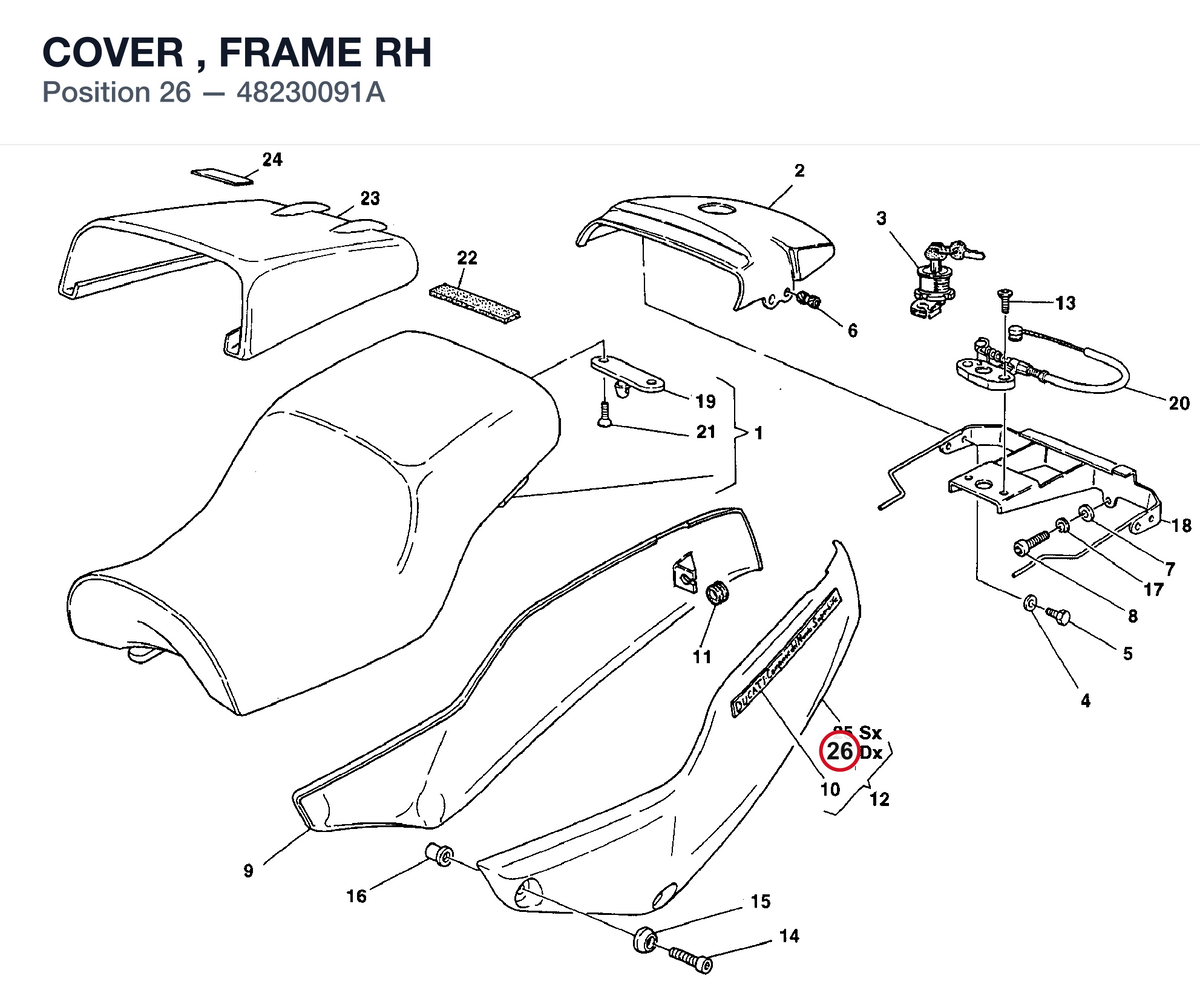 COVER , FRAME RH