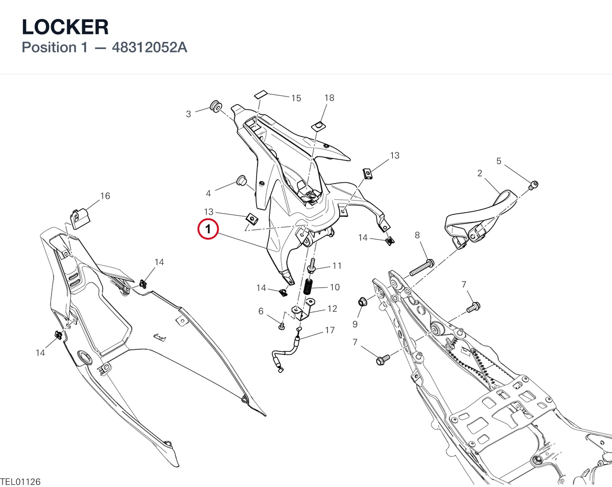 LOCKER 48312052A diagram position